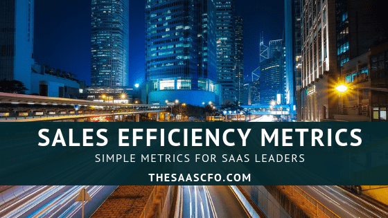 Sales Efficiency Metrics