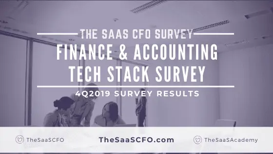 Finance Accounting Tech Stack Survey