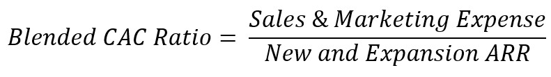 Blended CAC Ratio Formula