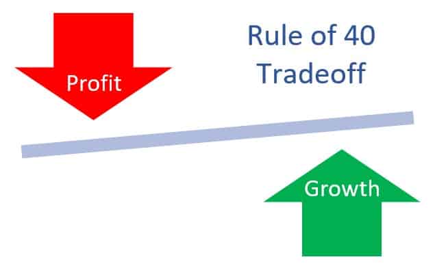 growth versus profit the rule of 40 SaaS