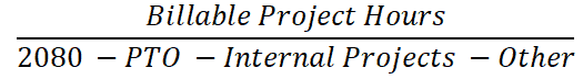 billable utilization formula