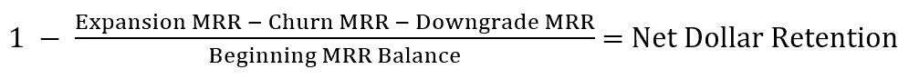 net dollar retention formula