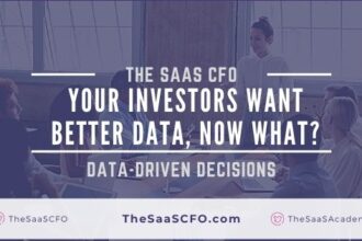 saas investors want data