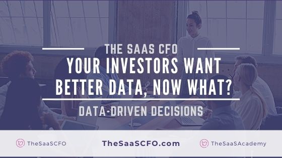 saas investors want data