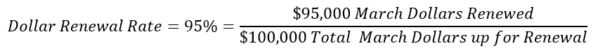 dollar renewal rate formula