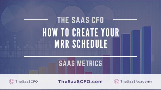 SaaS MRR Schedule