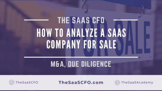 how to analyze a saas company for sale