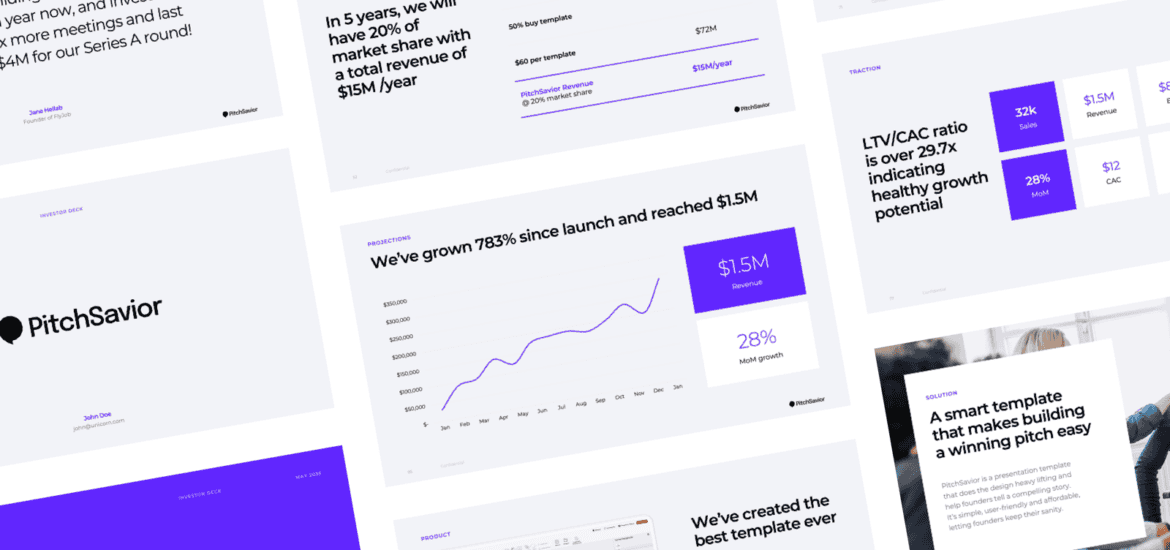 saas pitch deck template